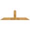 Ekena Millwork Portland Rough Sawn Timber Gable Bracket, Western Red Cedar, 72"W x 24"H x 2"D x 6"F, 8/12 Pitch GBW072X24X0206POR00RWR - alternate 1